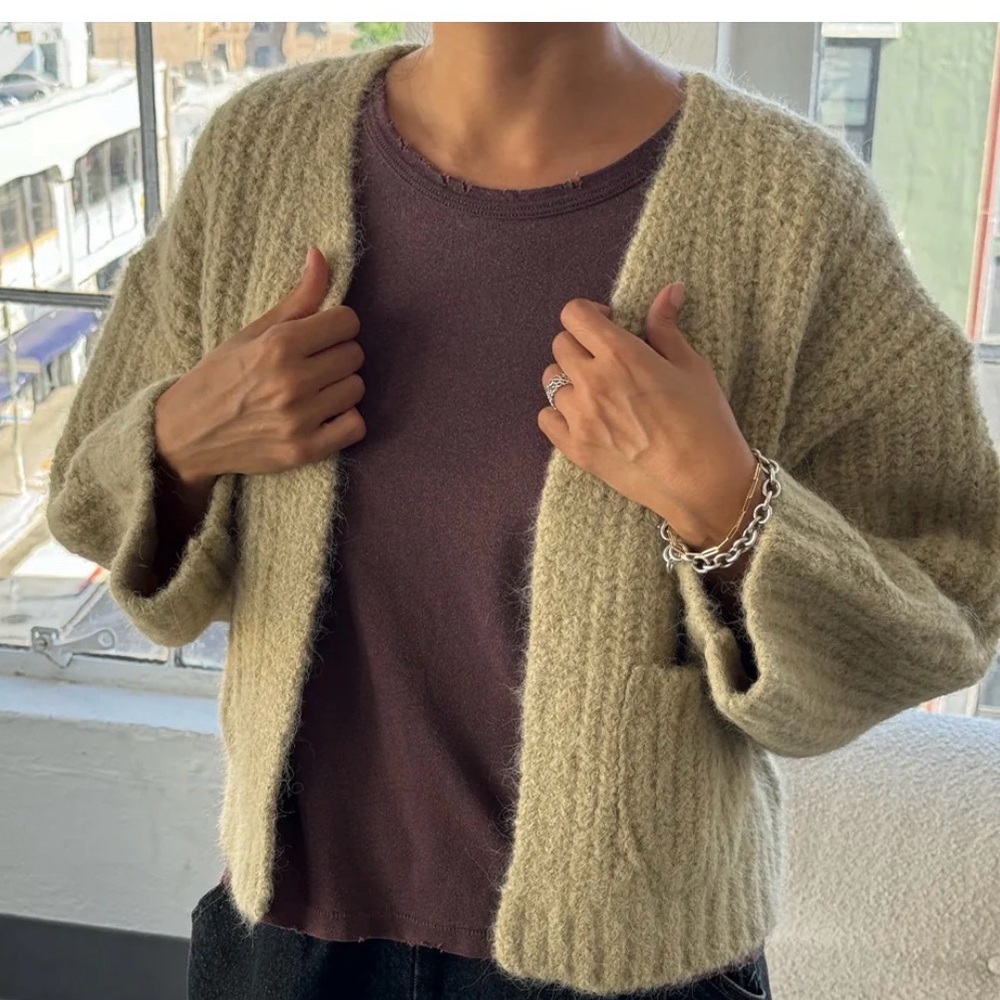 Ecru Women's Cardigan Sweater